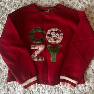 Christmas cropped Disney pullover
